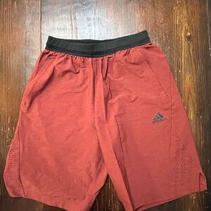 Adidas Climalite Men's Red Athletic Shorts